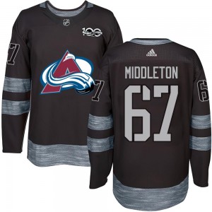 Keaton Middleton Colorado Avalanche Youth Authentic 1917- 100th Anniversary Jersey - Black