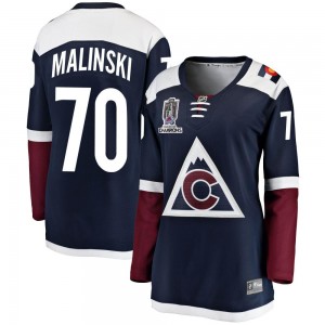 Fanatics Branded Sam Malinski Colorado Avalanche Women's Breakaway Alternate 2022 Stanley Cup Champions Jersey - Navy
