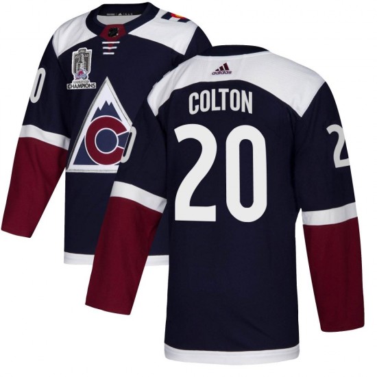 Adidas Ross Colton Colorado Avalanche Men's Authentic Alternate 2022 Stanley Cup Champions Jersey - Navy