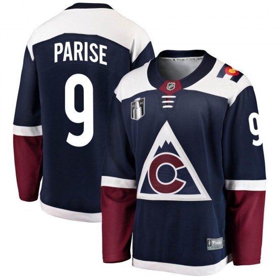 Fanatics Branded Zach Parise Colorado Avalanche Youth Breakaway Alternate 2022 Stanley Cup Final Patch Jersey - Navy