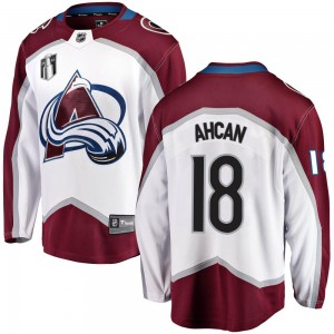 Fanatics Branded Jack Ahcan Colorado Avalanche Men's Breakaway Away 2022 Stanley Cup Final Patch Jersey - White