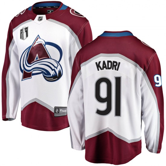 Men's Colorado Avalanche #91 Nazem Kadri White 2022 Stanley Cup Final Patch  Reverse Retro Stitched Jersey on sale,for Cheap,wholesale from China